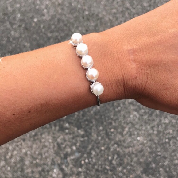 REAL Freshwater pearls adjustable bracelet - Picture 7 of 9
